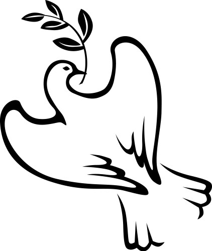 dove stylized vector image