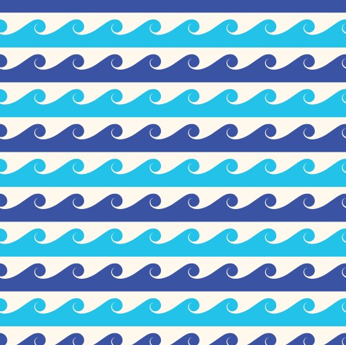 Blue waves seamless background vector image