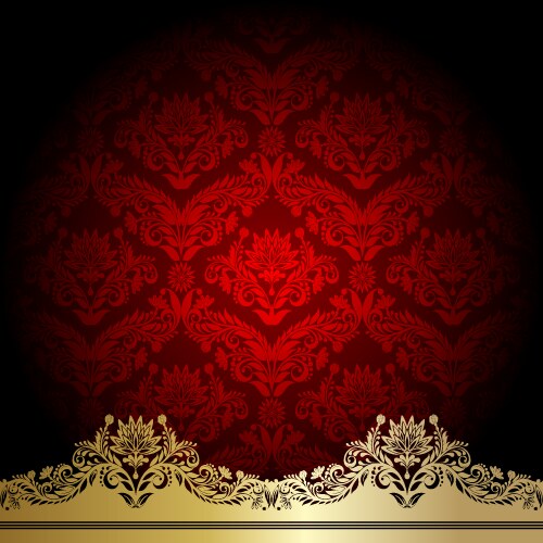 red background vector image