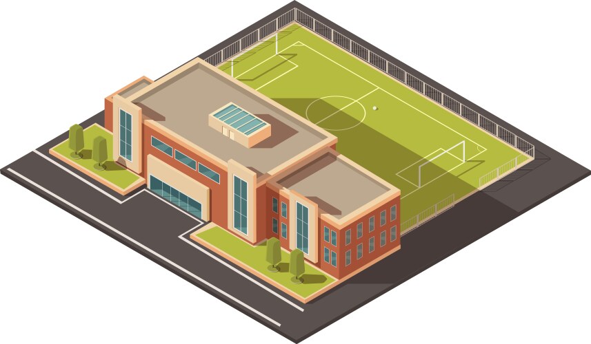 Government education institution building concept vector image