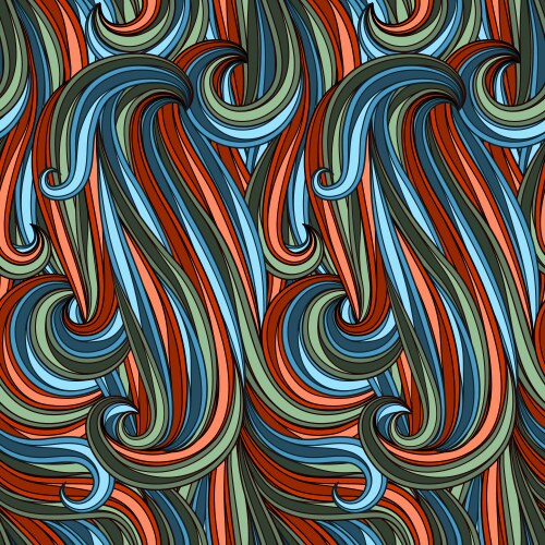 Abstract curves pattern vector image