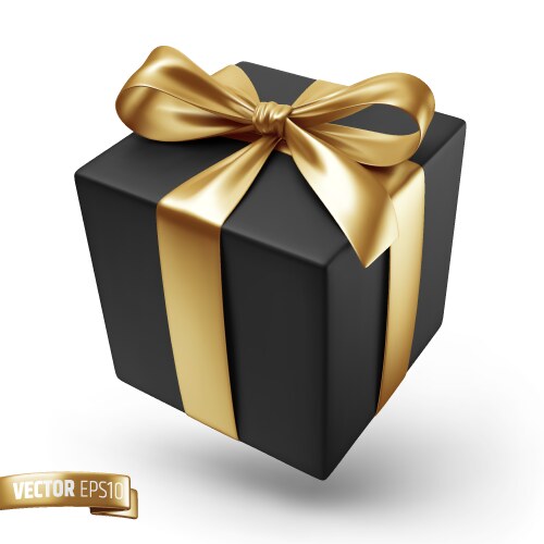 Realistic gift box vector image