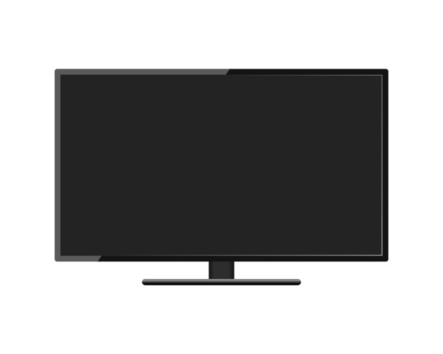 Lcd tv monitor vector image