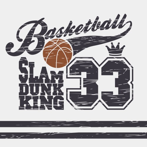 basketball t-shirt vector image