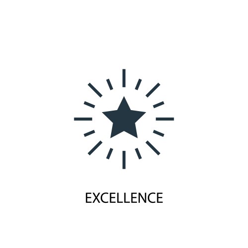 Excellence icon simple element vector image