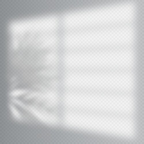 Realistic shadows overlay template window vector image