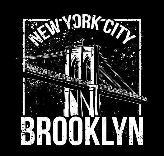 Nyc brooklyn vector image