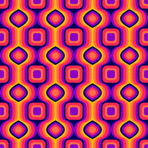 Seamless retro pattern vector image