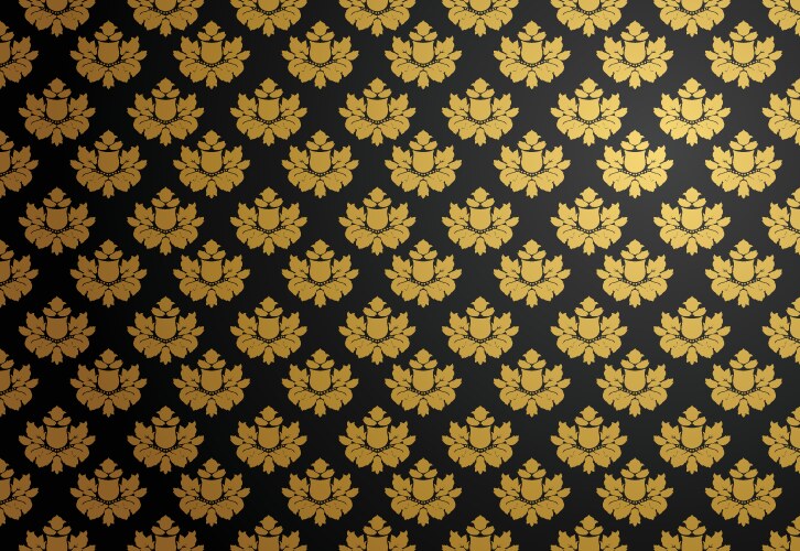 Black and gold glamour pattern vector image