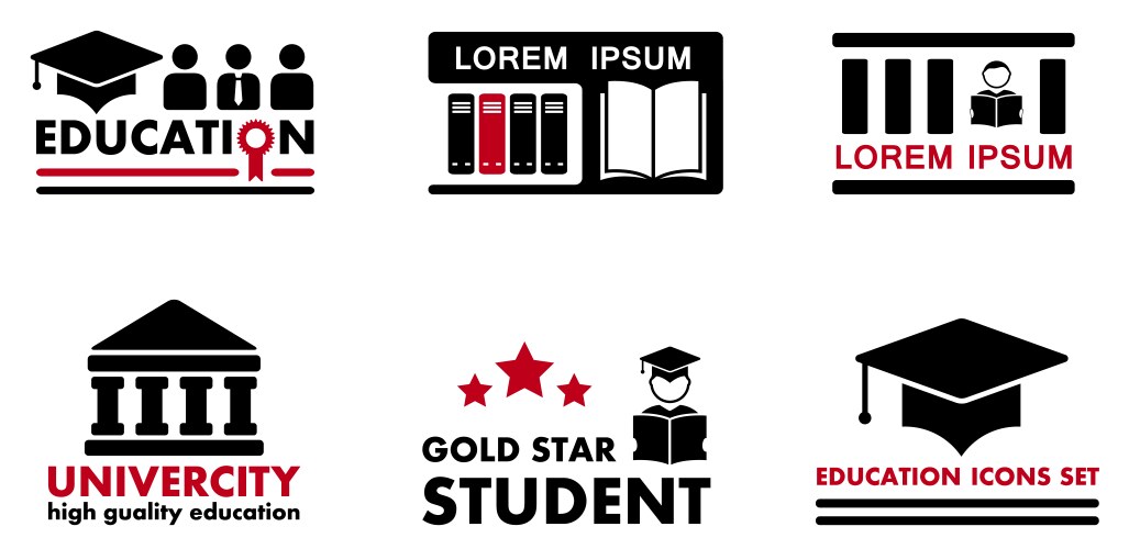 education concept icons vector image