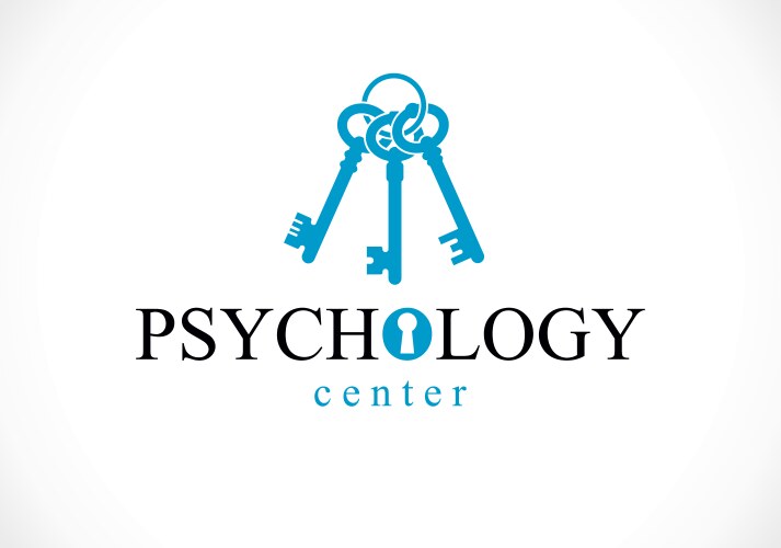 Mental health and psychology conceptual logo vector image