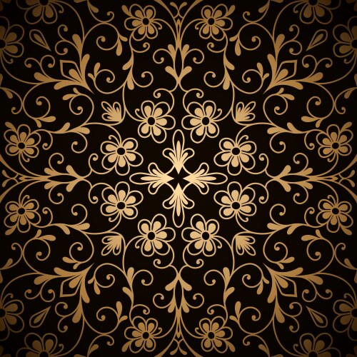 Gold pattern vector image