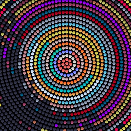 Multicolored mosaic vector image