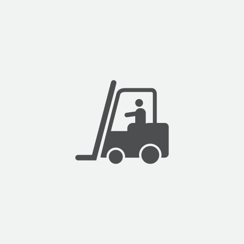 Forklift in operation icon vector image