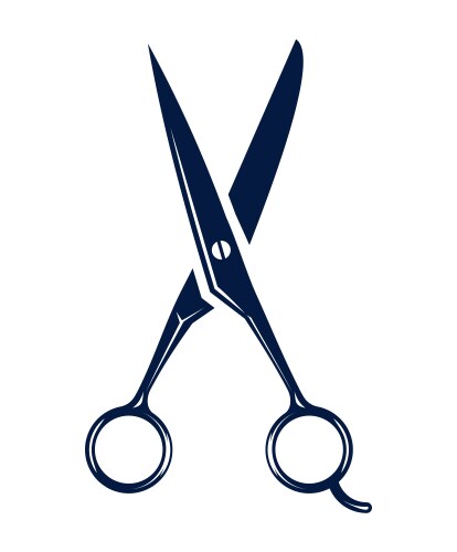 Barber scissors vector image