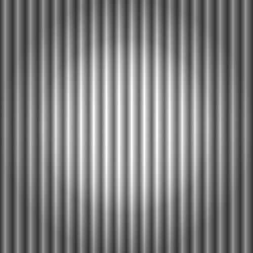 Seamless corrugated silver metal background vector image