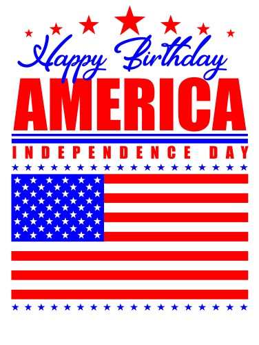 4th july vector image