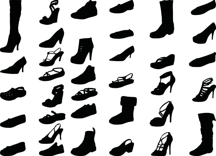 Shoe silhouette high quality vector image