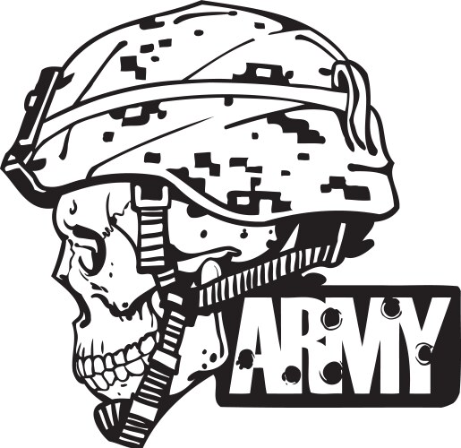 Us army military design vector image