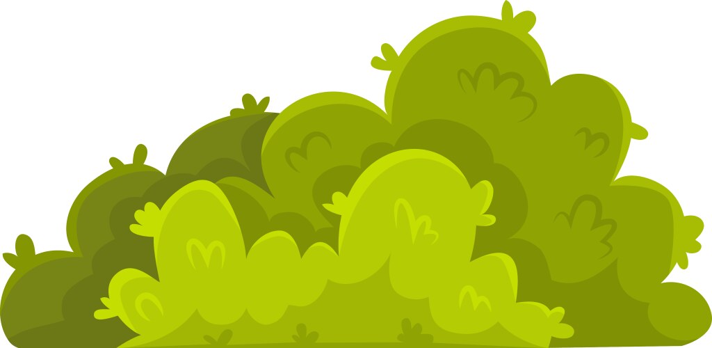 cartoon bushes vector image