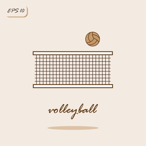 Volleyball vector image