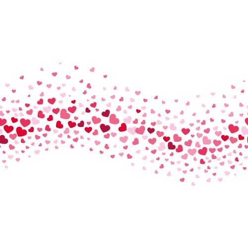 Glamour wedding and valentines day abstract heart vector image