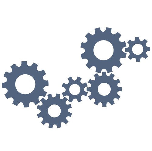 Abstract gear wheels vector image