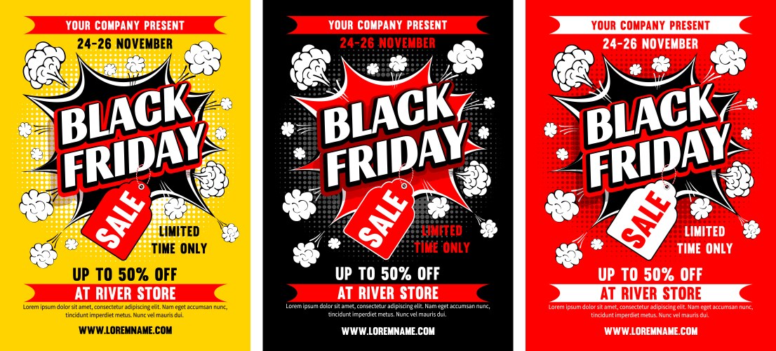 Black friday sale vector image