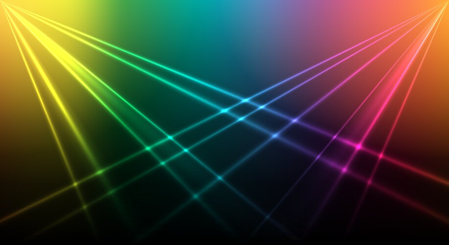 Bright laser background vector image