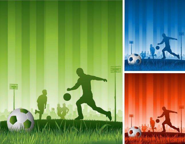 Soccer background vector image