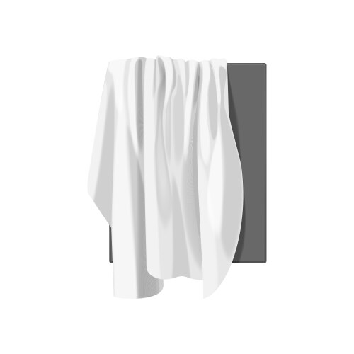 Elegant white drapery vector image