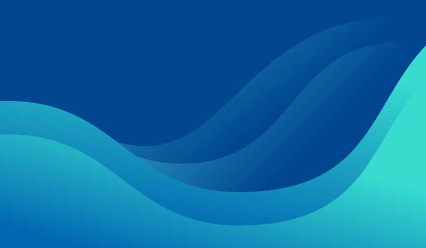 Wave gradient blue background modern design vector image