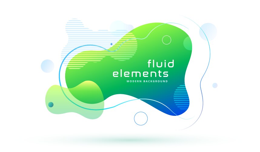 Colorful geometric background design fluid shapes vector image