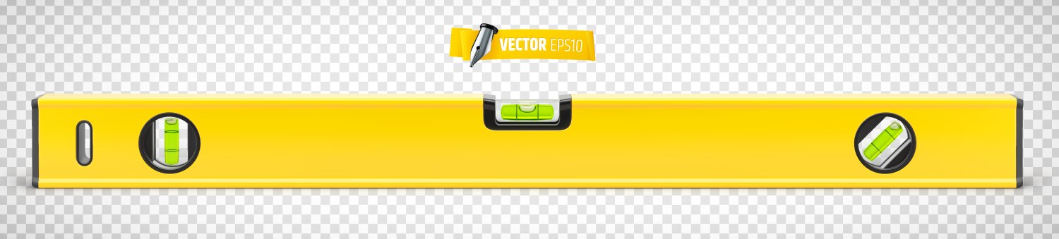 Realistic spirit level vector image