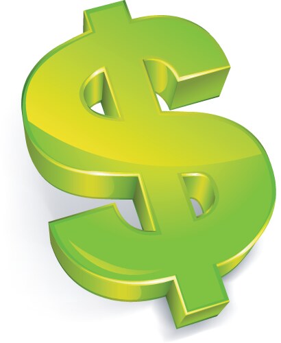 Dollar symbol vector image