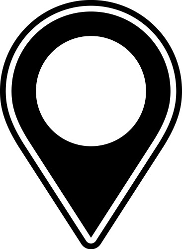 map pin flat design vector image