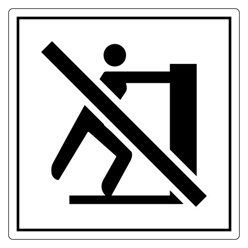 Construction safety sign no access work area vector image