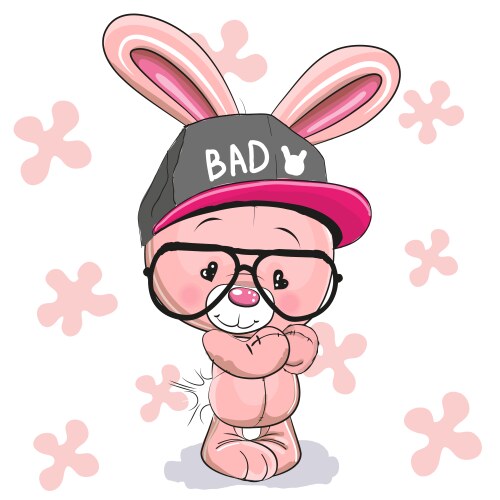 Cute rabbit vector image