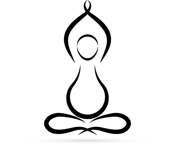 Pregnancy yoga icon vector image