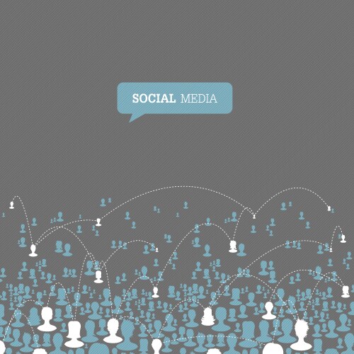 Social media concept vector image