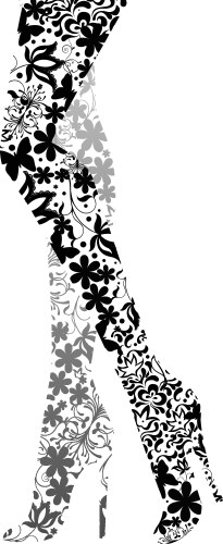 Glamour fashion legs vector image