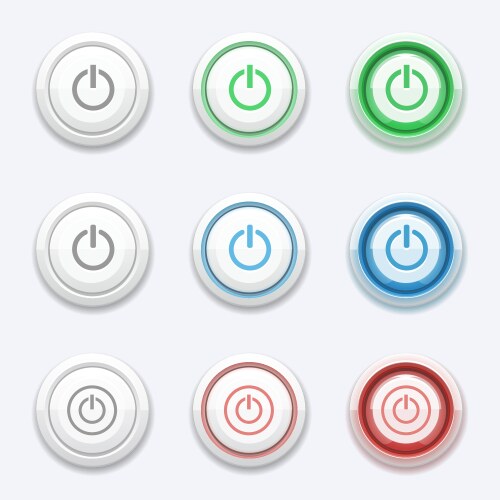 Start or power button vector image