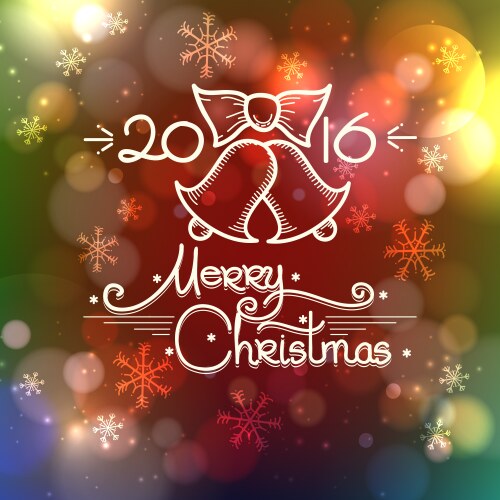 merry christmas background vector image