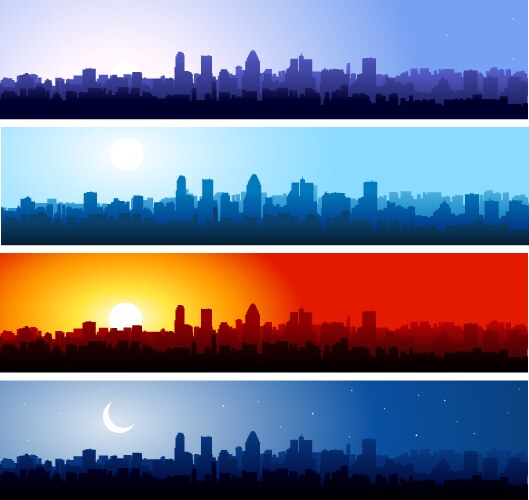 City skyline vector image