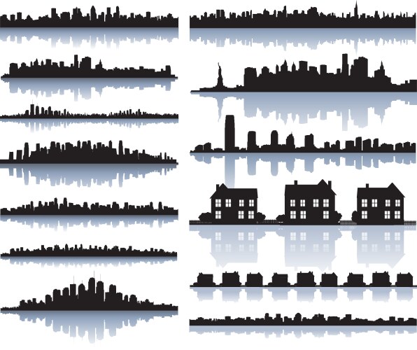 City skyline vector image