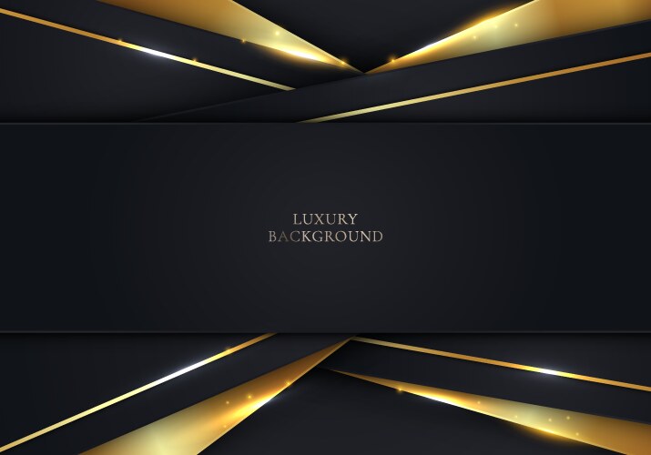 3d modern luxury template design black stripes vector image