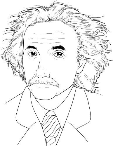 Albert einstein vector image