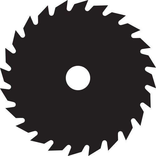 Saw blade vector image