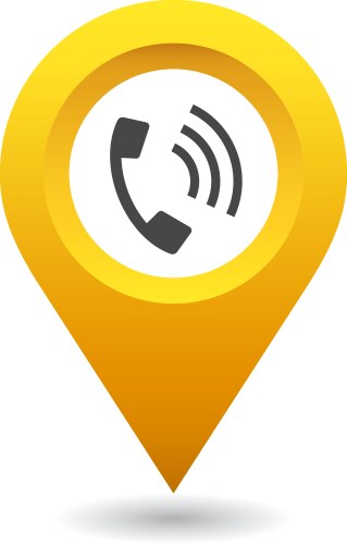 phone location pin vector image