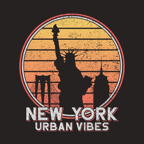 new york slogan typography for design t-shirt vector image